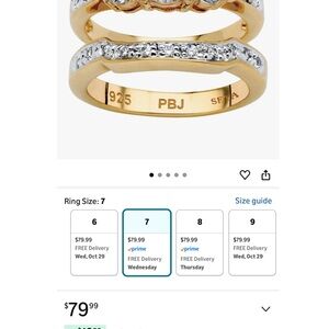 Elegant Two-Tone Women's Ring Set